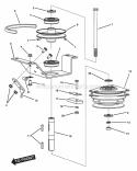 Clutch Assembly Diagram and Parts List for YZ145333BVE  Snapper Lawn Tractor