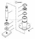 42 Spindle Assembly Diagram and Parts List for HZS15423KVE  Snapper Lawn Tractor