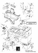 Part Location Diagram of 7075612 Snapper Bracket, R.H. Console