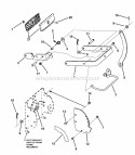 42 Deck Lift Handle Assembly Diagram and Parts List for YZ18425BVE 84944 Snapper Lawn Tractor