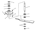 48 Spindle Assembly (Series 4) Diagram and Parts List for YZ20484BVE  Snapper Lawn Tractor