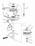 Clutch Assembly Diagram and Parts List for HZS18483BVE  Snapper Lawn Tractor