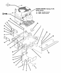 Motor Mount Assembly (Part 2) Diagram and Parts List for Z2002K 80186 Snapper Lawn Tractor