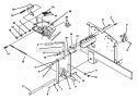Parking Brake Assembly Diagram and Parts List for Z1805KV 80919 Snapper Lawn Tractor