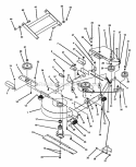 41 Deck Assembly Diagram and Parts List for Z4102M  Snapper Lawn Tractor Accessories