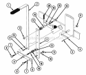 Deck Lift Handle (S  Sk Frame) Diagram and Parts List for Z160T 82149 Snapper Lawn Tractor