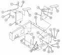 Adjustable Arm Rest Assembly Joystick Diagram and Parts List for Z160T 82149 Snapper Lawn Tractor