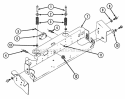 Seat Stop Bracket Diagram and Parts List for Z160T 82149 Snapper Lawn Tractor