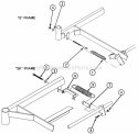 Spring Connection (S  Sk Frame) Diagram and Parts List for Z160T 82149 Snapper Lawn Tractor