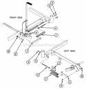 Spring Connection Lift (Lb  Lk Frame) Diagram and Parts List for Z160T 82149 Snapper Lawn Tractor