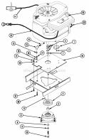 Twin Cylinder Engine Assembly Briggs Diagram and Parts List for Z160T 82149 Snapper Lawn Tractor