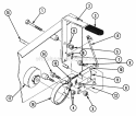 Brake Action Parts Diagram and Parts List for Z160T 82149 Snapper Lawn Tractor