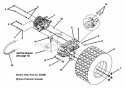 HydrostatGearbox Assembly Diagram and Parts List for Z1802K 80185 Snapper Lawn Tractor