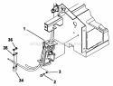 Joystick Steering Control Parts (Part 1) Diagram and Parts List for Z1802K 80185 Snapper Lawn Tractor