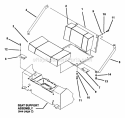 Seat Assembly Diagram and Parts List for Z1802K 80185 Snapper Lawn Tractor