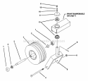 13 Caster Wheel Assembly Diagram and Parts List for Z1802K 80185 Snapper Lawn Tractor