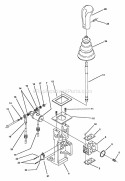 Part Location Diagram of 7062437 Snapper Pivot Block Plate, Joystick