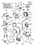 Electrical Components (Except Wiring) Diagram and Parts List for EZF2101DKU  Snapper Lawn Tractor