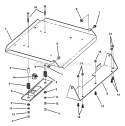 Seat Support Assembly Diagram and Parts List for EZF2101DKU  Snapper Lawn Tractor