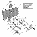 Traction Drive Idler Assembly Diagram and Parts List for EZF2101DKU  Snapper Lawn Tractor