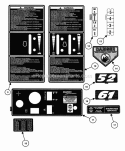 Decals (Part 2) Diagram and Parts List for EZF2101DKU  Snapper Lawn Tractor
