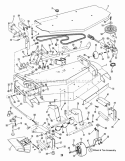52 Mower Deck Assembly Diagram and Parts List for ZF2200K  Snapper Lawn Tractor