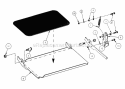 Footrest Assembly Diagram and Parts List for ZF2200K  Snapper Lawn Tractor