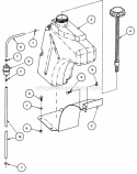 Fuel Tank Assembly Diagram and Parts List for ZF2200K  Snapper Lawn Tractor