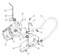 Hydro Reservoir Assembly Diagram and Parts List for ZF2200K  Snapper Lawn Tractor