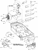 Lower ChassisCaster Wheel Assembly Diagram and Parts List for ZF2200K  Snapper Lawn Tractor