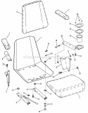 Part Location Diagram of 7044724 Snapper Bracket, Armrest