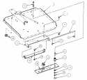 Seat Support Assembly Diagram and Parts List for ZF2200K  Snapper Lawn Tractor