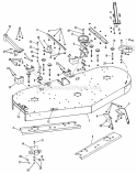 Part Location Diagram of 7046623YP Murray (C) BRACKET REAR DECK H