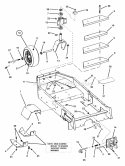 Lower ChassisCaster Wheel Assembly Diagram and Parts List for ZF2501KH  Snapper Lawn Tractor