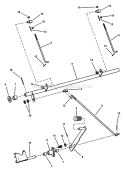 Parking Brake Assembly Diagram and Parts List for ZF2501KH  Snapper Lawn Tractor