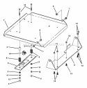 Seat Support Assembly Diagram and Parts List for ZF2501KH  Snapper Lawn Tractor
