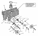 Traction Drive Idler Assembly Diagram and Parts List for ZF2501KH  Snapper Lawn Tractor