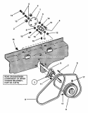 Upper Drive Shaft Assembly Diagram and Parts List for ZF2501KH  Snapper Lawn Tractor