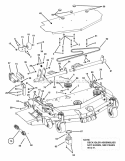 52 Mower Deck Components (Part 2) Diagram and Parts List for ZF2501KH  Snapper Lawn Tractor