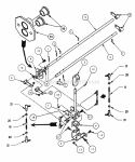 Part Location Diagram of 7035532 Snapper Bracket, Joystick Mounting