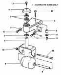 Roller Assembly Diagram and Parts List for ZF7301M  Snapper Lawn Tractor