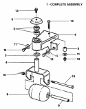 Roller Assembly Diagram and Parts List for ZF7302M  Snapper Lawn Tractor