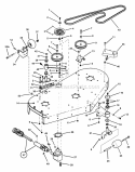 Deck Idlers Rollers (Part 1) Diagram and Parts List for ZM6101M  Snapper Lawn Tractor