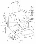 Seat Assembly (Except For Mzm2200K  Mzm2300Kh) Diagram and Parts List for ZMT2500KH  Snapper Lawn Tractor