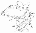 Seat Support Assembly (Part 2) Diagram and Parts List for ZMT2500KH  Snapper Lawn Tractor