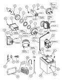 Electrical Components (Except Wiring) Diagram and Parts List for ZMT2500KH  Snapper Lawn Tractor