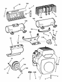 Part Location Diagram of 7042707 Snapper Guard, Muffler - Wire