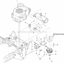 Engine  Pto Group - 18Hp Kohler Diagram and Parts List for ZT18440KH 5091000 Snapper Lawn Tractor