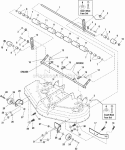 44 Mower Deck - Roller Bar Group Diagram and Parts List for ZT18440KH 5091000 Snapper Lawn Tractor