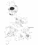 Engine  Pto Group - Kawasaki Diagram and Parts List for ZT19441KWV 5900609 Snapper Lawn Tractor